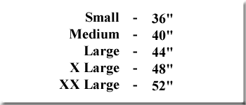 Hoody Size Chart